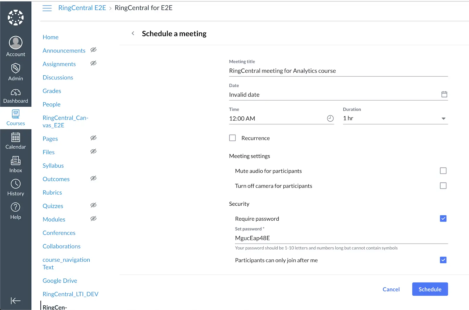 unify office schedule meeting
