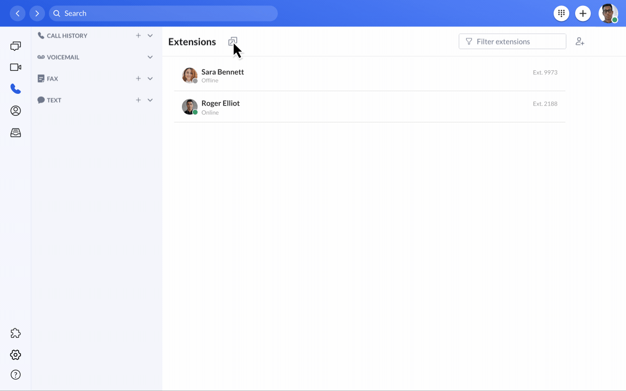 manage calls on the desktop app with Heads-up display