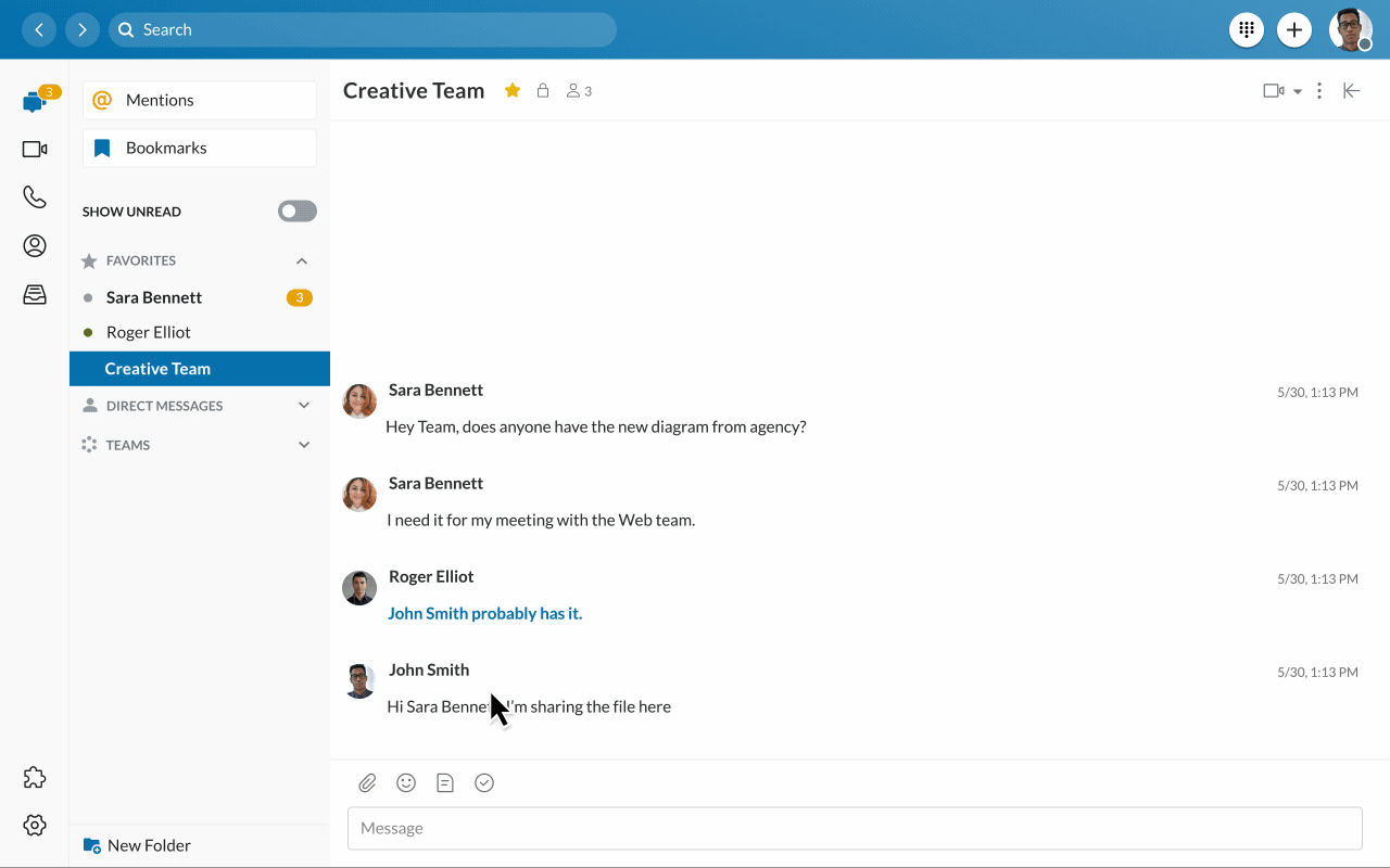 Ad-hoc collaboration with Team Huddle 